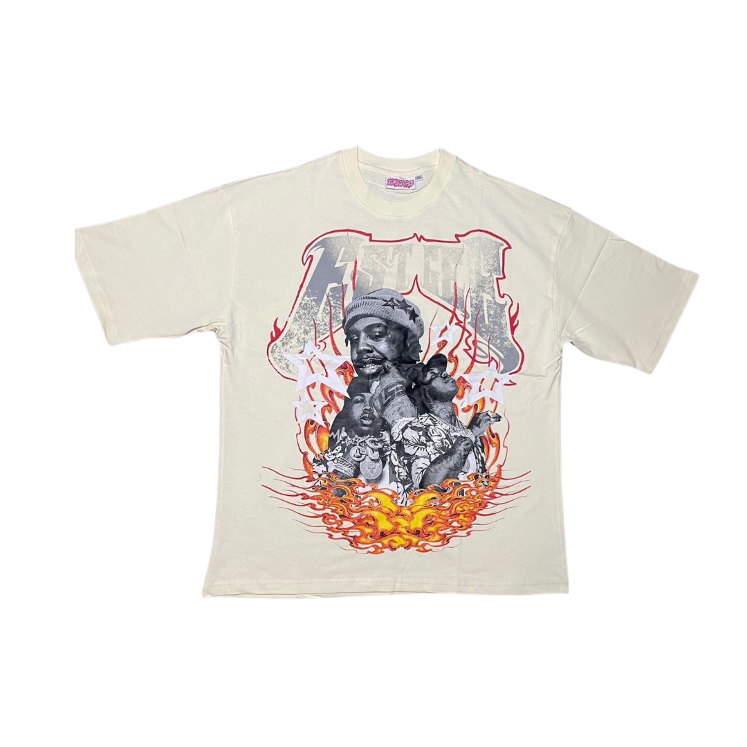 Oversized EST Gee Zombie Tee Cream