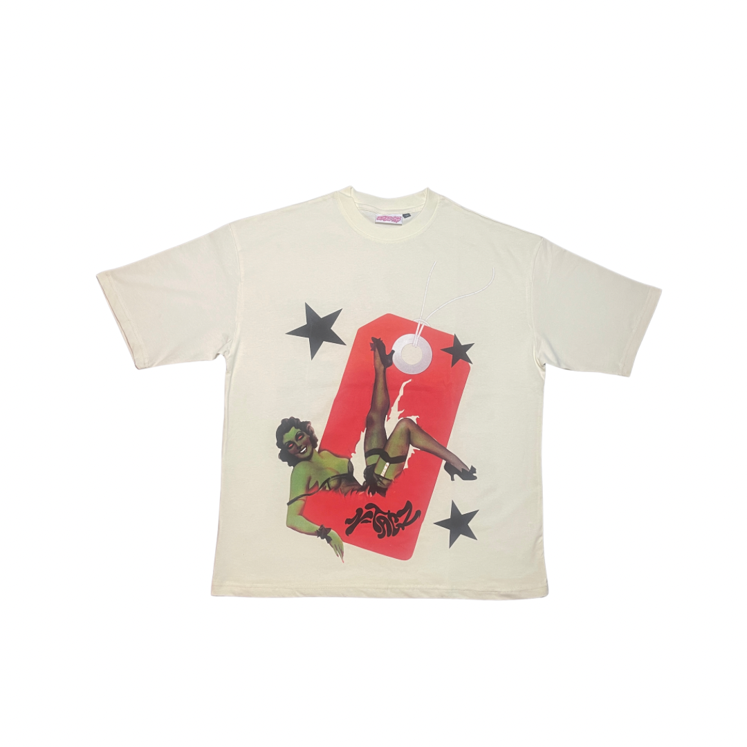 Oversized Cream Zombie Tee