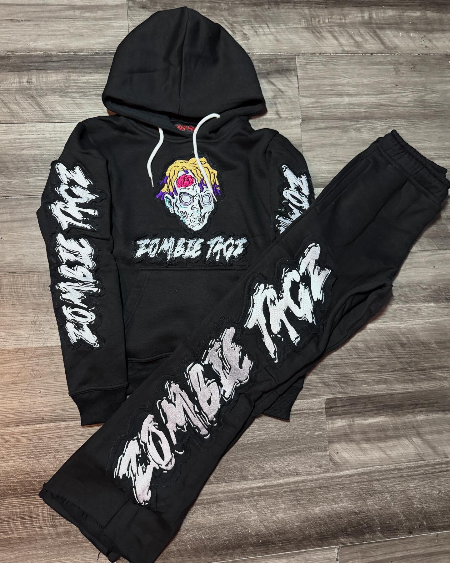 Black Zombie Flared Sweatsuit