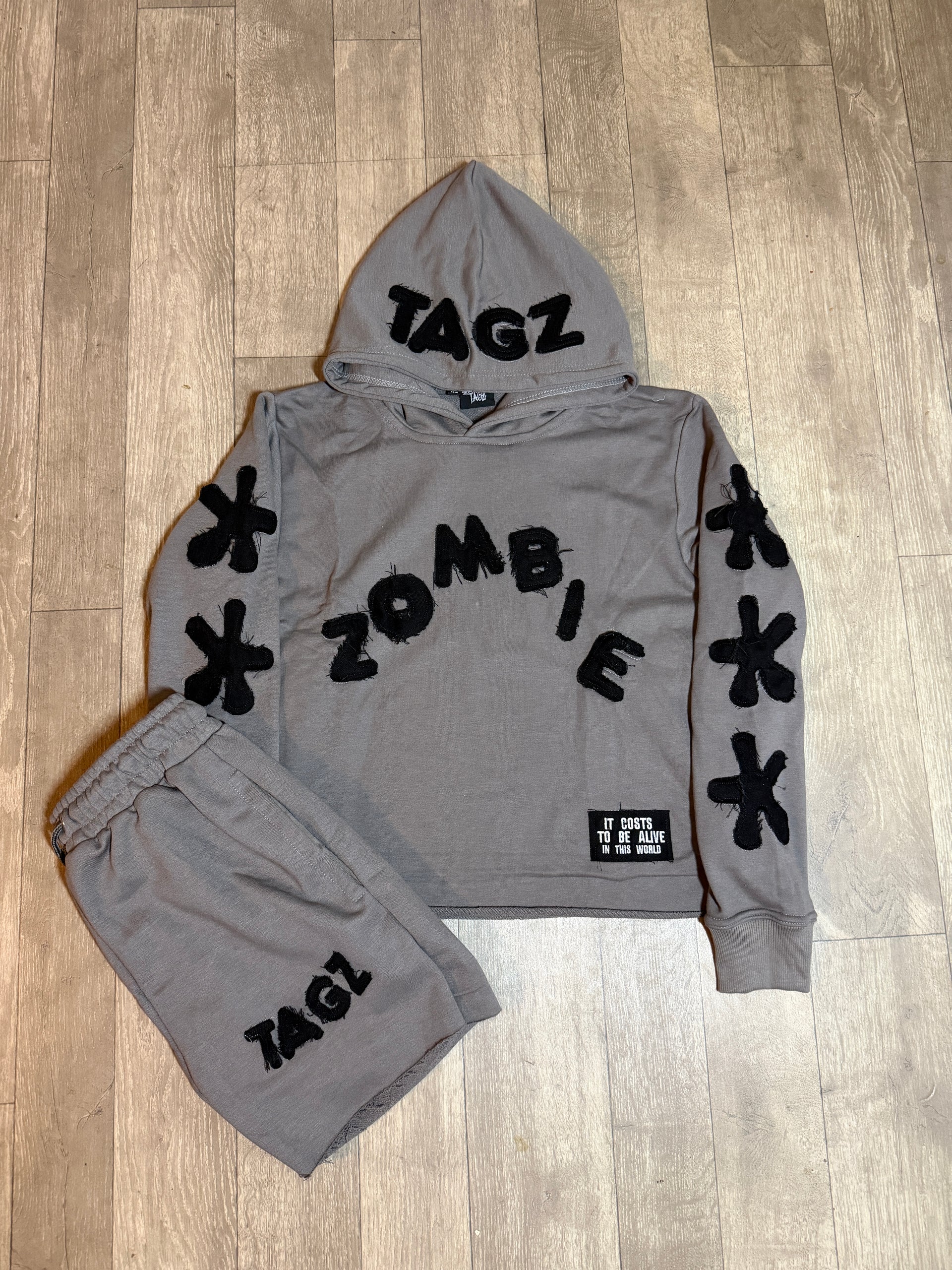 Grey “CTBA” Hoodie Set
