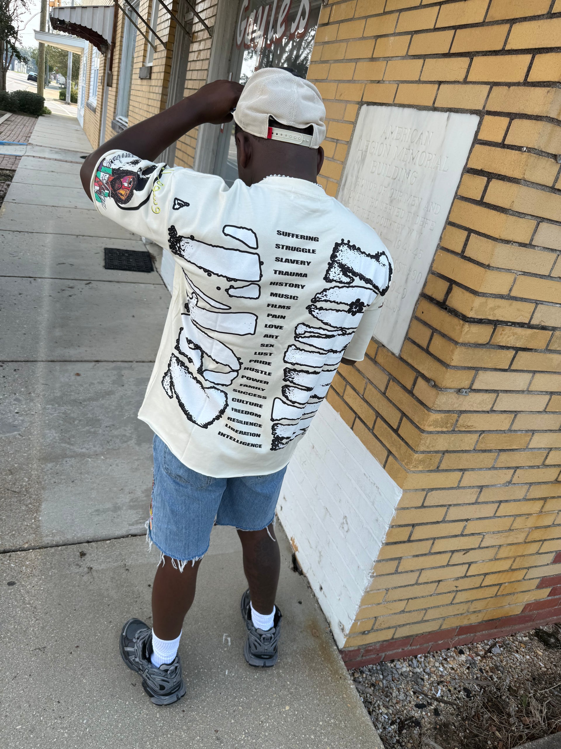 Cream Liberation Tee