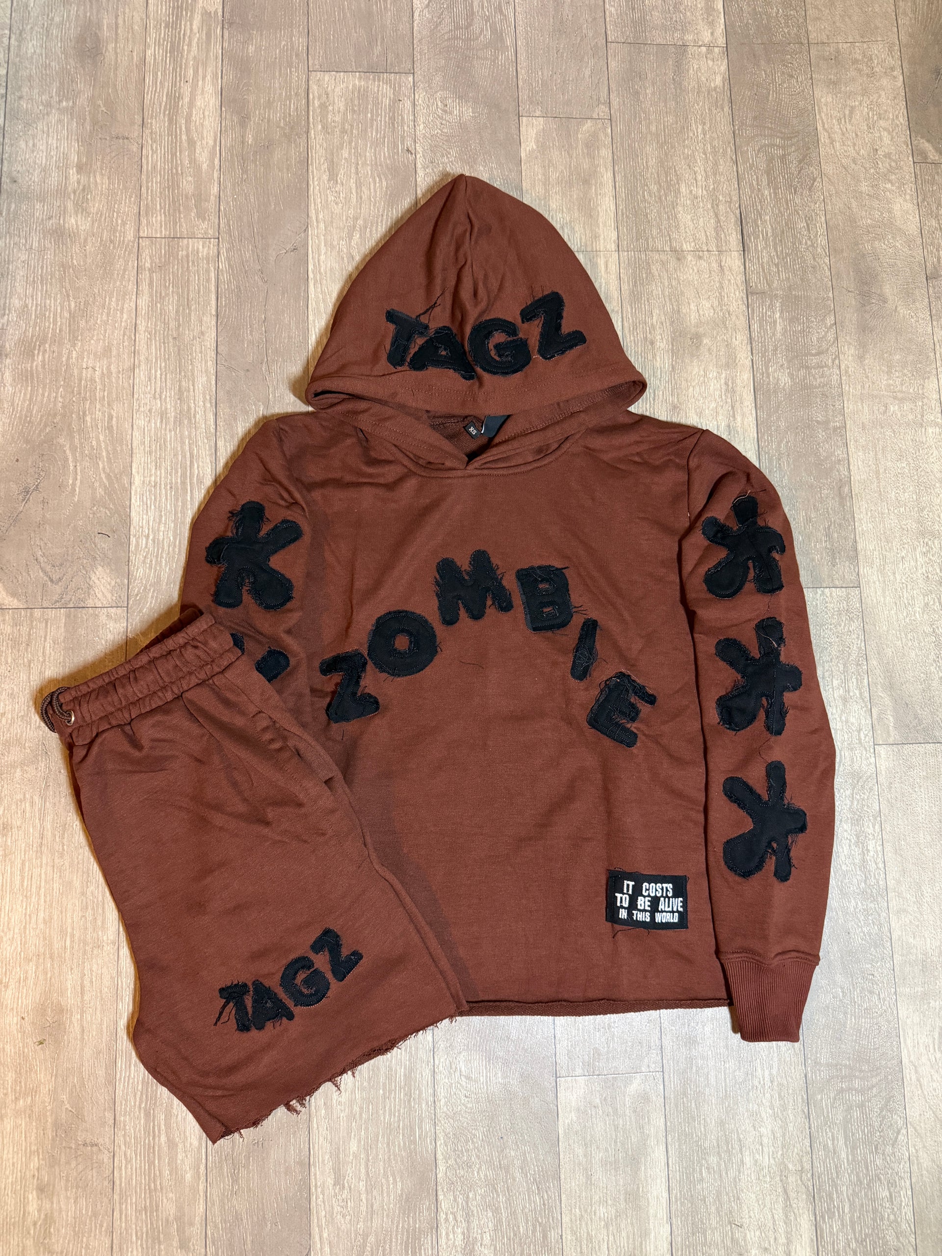 Brown “CTBA” Hoodie Set