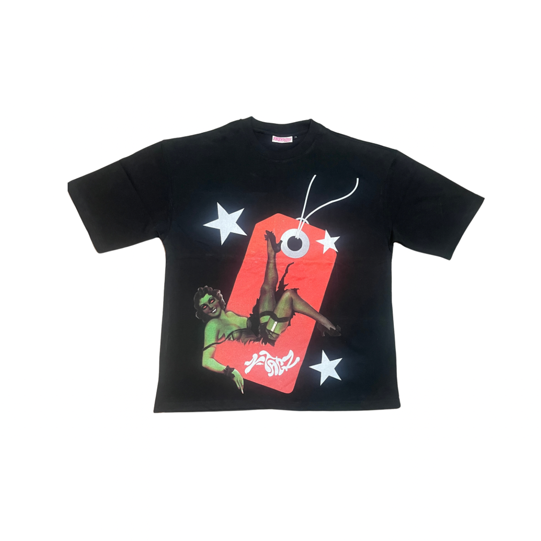 Oversized Black Zombie Tee